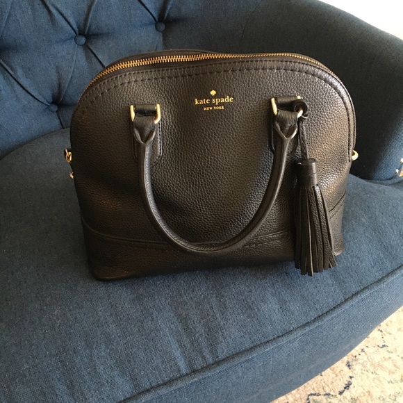 Kate Spade medium black leather purse - Picture 2 of 11